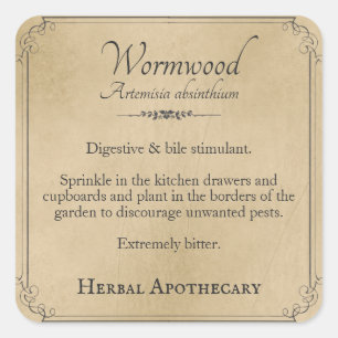Kräuterapothecary Square Stickers
