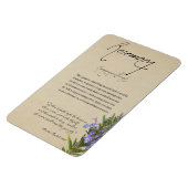 Kräuterapothekar: Rosemary | Magnet (Linke Seite)