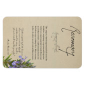 Kräuterapothekar: Rosemary | Magnet (Horizontal)