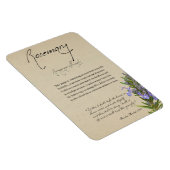 Kräuterapothekar: Rosemary | Magnet (Rechte Seite)
