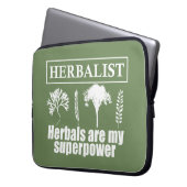 Kräuterarten Laptopschutzhülle (Vorderseite Links)