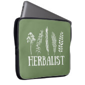 Kräuterarten Laptopschutzhülle (Vorne Rechts)