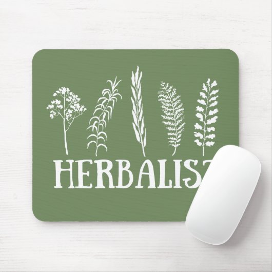 Kräuterarten Mousepad (Mit Mouse)
