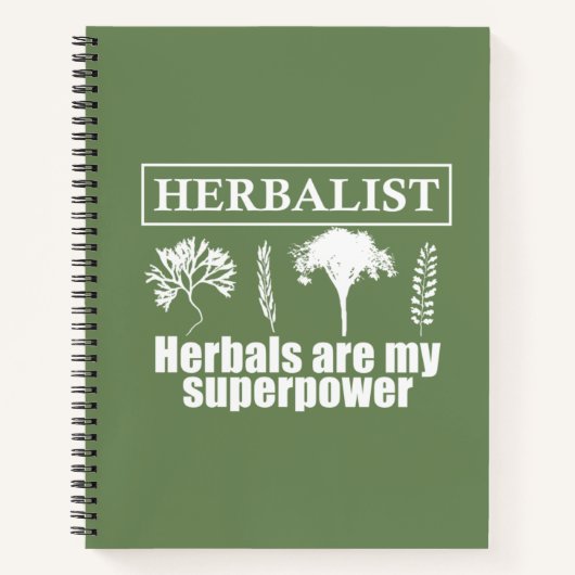 Kräuterarten Notizblock (Vorderseite)