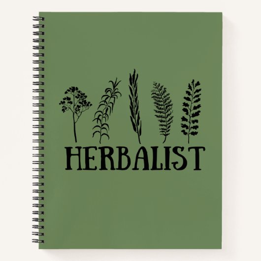 Kräuterarten Notizblock (Vorderseite)