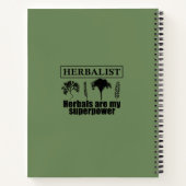 Kräuterarten Notizblock (Rückseite)