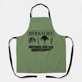 Kräuterarten Schürze (Vorderseite)