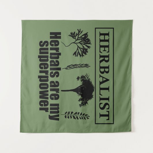 Kräuterarten Wandteppich (Vorderseite (Horizontal))