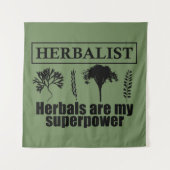 Kräuterarten Wandteppich (Vorderseite)