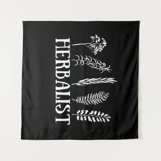 Kräuterarten Wandteppich (Vorderseite (Horizontal))