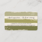 Kräuterbasilikum thyme kulinarischer Koch Catering Visitenkarte (Rückseite)