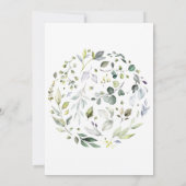 Kräuterblase und Grünpflanzen Dusche Einladung (Rückseite)