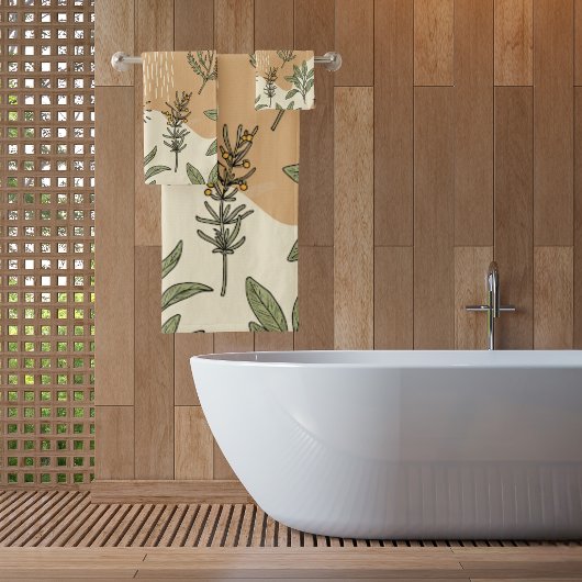 Kräuterblüten Badhandtuch Set