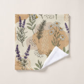 Kräuterblüten Badhandtuch Set (Waschlappen)