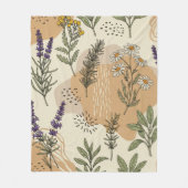Kräuterblüten Fleece Blanket (Vorderseite)