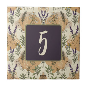 Kräuterblüten - Maßgeschneiderte Keramik Fliese