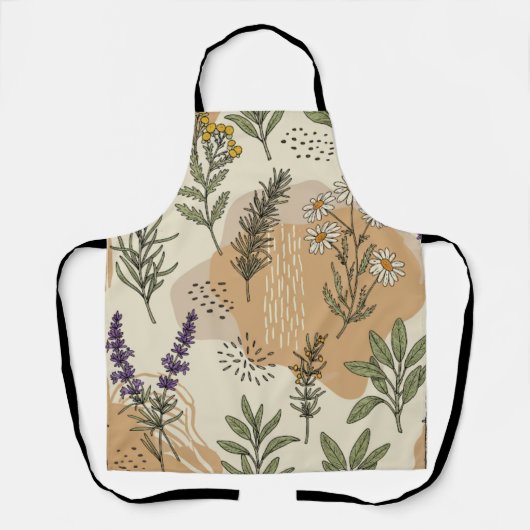 Kräuterblüten Schürze (Vorderseite)