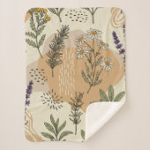 Kräuterblüten Sherpa Blanket Sherpadecke (Vorderseite)