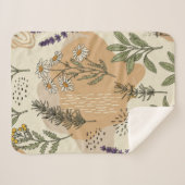Kräuterblüten Sherpa Blanket Sherpadecke (Vorderseite (Horizontal))