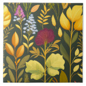 Kräuterdesign Keramik Tile Fliese (Vorderseite)