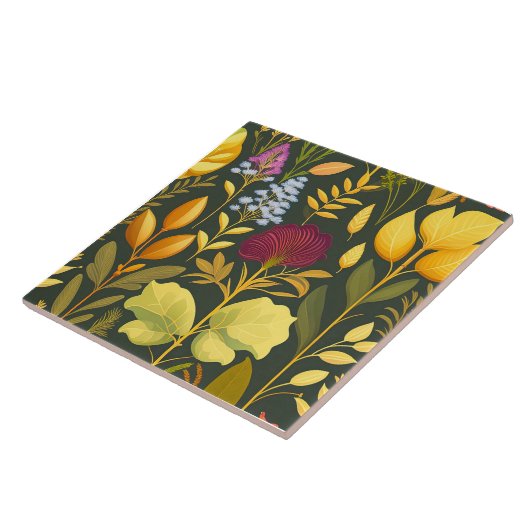 Kräuterdesign Keramik Tile Fliese (Seite)