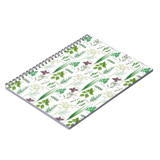 Kräuterdesignbuch Notizblock (Linke Seite)