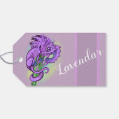 Kräuterdrache Lavendel Geschenkanhänger (Rückseite Horizontal)