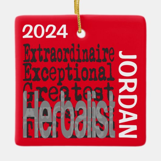 Kräuterextraordinaire CUSTOM Keramikornament (Vorderseite)