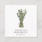 Kräuterfarbe Pflanze Quadratische Visitenkarte (Vorderseite)