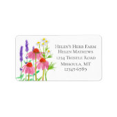 Kräuterfarm Chamomile Medicine Rücksendeadresse Adressaufkleber (Vorne)