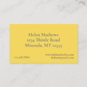 Kräuterfarm Echinacea Visitenkarte (Rückseite)