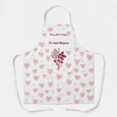 Kräuterflüster mit rosa Herzen und Kräuter Schürze (Vorderseite)