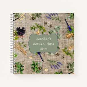 Kräutergarten Bauernhof Notizbuch
