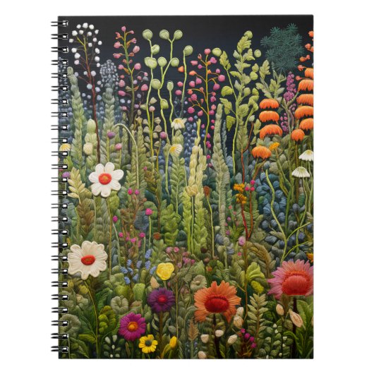 Kräutergarten bestickt Notebook & Journal Notizblock (Vorderseite)
