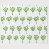 Kräutergarten, botanisch, wasserfarbig geschenkpapier (Flach)