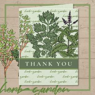 Kräutergarten dankeskarte