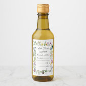 Kräutergarten handgemachte Extrakt Etikett Set (Vorderseite)