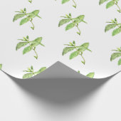 Kräutergarten mit botanischer Pflanze Geschenkpapier (Ecke)