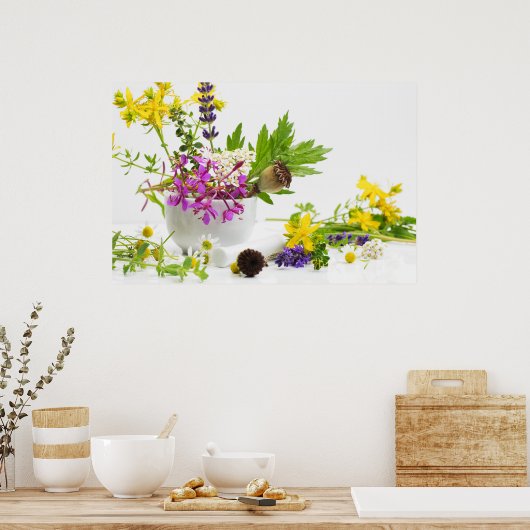 Kräutergarten Poster (Küche)