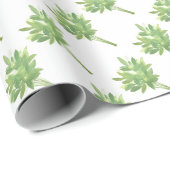 Kräutergeist botanischer Garten Wasserfarbmuster K Geschenkpapier (Rolleneckpunkt)