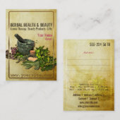 Kräutergesundheit u. Schönheit - Visitenkarte (Vorne/Hinten)