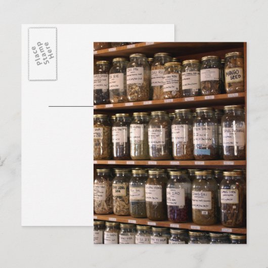 Kräutergläser Postkarte (Vorne/Hinten)