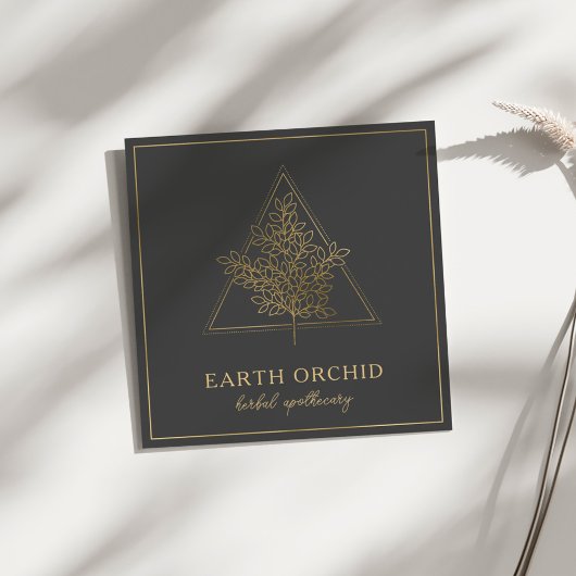 Kräutergold + Apothekargold Quadratische Visitenkarte