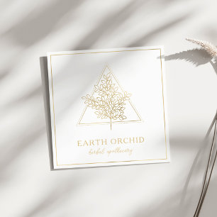 Kräutergold + Apothekargold Quadratische Visitenkarte