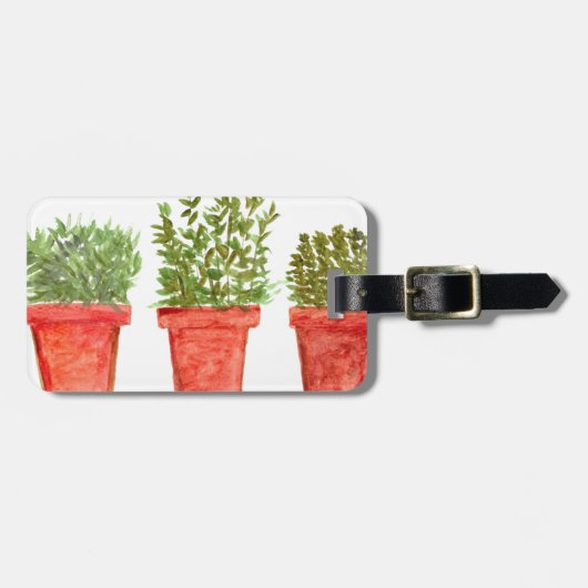 Kräutergummi Gepäckanhänger (Vorderseite horizontal)