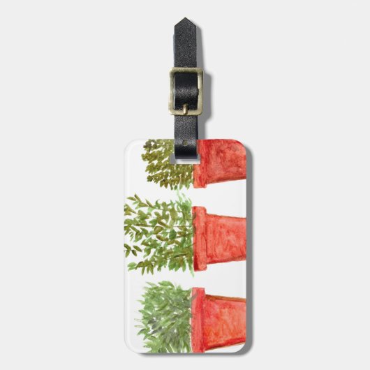 Kräutergummi Gepäckanhänger (Vorderseite vertikal)