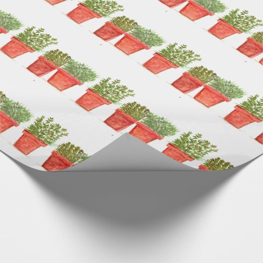 Kräutergummi Geschenkpapier (Ecke)