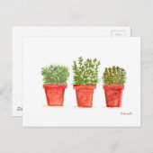 Kräutergummi Postkarte (Vorne/Hinten)