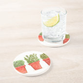 Kräutergummi Untersetzer (Seite)