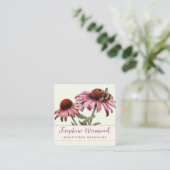 Kräutergurke Echinacea Quadratische Visitenkarte (Stehend Vorderseite)
